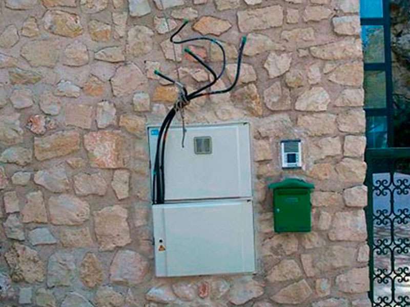 Cuadro eléctrico para cables de baja tensión